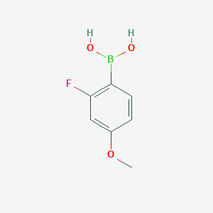 molecular formula C7H8BFO3 B062239 2-Fluoro-4-methoxyphenylboronic acid CAS No. 162101-31-7
