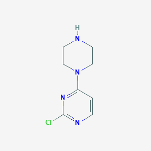 molecular formula C8H11ClN4 B062240 2-Chloro-4-(piperazin-1-yl)pyrimidine CAS No. 174728-03-1