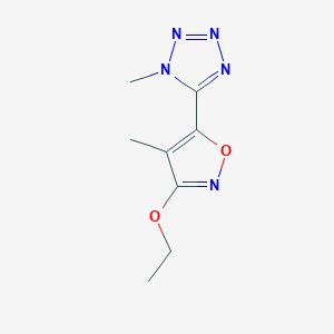 1H-Tetrazole,5-(3-ethoxy-4-methyl-5-isoxazolyl)-1-methyl-(9CI)