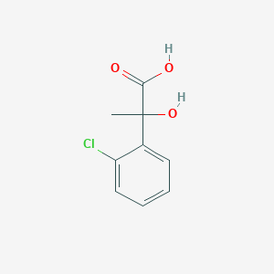 molecular formula C9H9ClO3 B062252 2-(2-Chlorophenyl)-2-hydroxypropionic acid CAS No. 171202-07-6