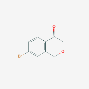 molecular formula C9H7BrO2 B062290 7-Bromoisochroman-4-one CAS No. 168759-64-6