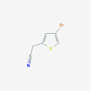 molecular formula C6H4BrNS B062297 2-(4-Bromothiophen-2-yl)acetonitrile CAS No. 160005-43-6