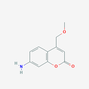 molecular formula C11H11NO3 B062298 7-Amino-4-(methoxymethyl)-2H-chromen-2-one CAS No. 175205-10-4