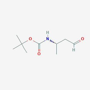 molecular formula C9H17NO3 B6230268 tert-butyl N-[(2S)-4-oxobutan-2-yl]carbamate CAS No. 118173-26-5