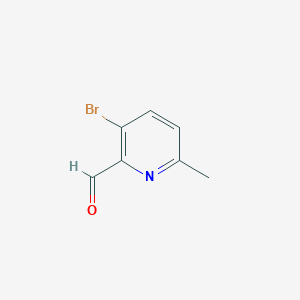 molecular formula C7H6BrNO B6231581 3-Bromo-6-methylpicolinaldehyde CAS No. 1060810-14-1