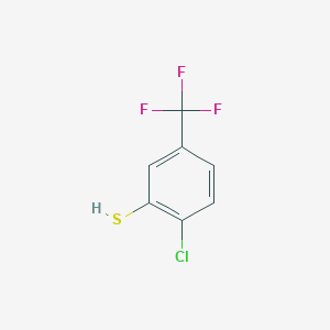 molecular formula C7H4ClF3S B6232481 2-Chloro-5-trifluoromethylbenzenethiol CAS No. 18906-40-6