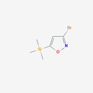 molecular formula C6H10BrNOSi B6233457 3-Bromo-5-trimethylsilanyl-isoxazole CAS No. 181947-25-1