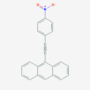 molecular formula C22H13NO2 B062346 9-(4-Nitrophenylethynyl)anthracene CAS No. 170461-47-9