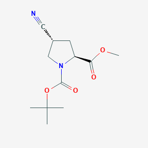 (2S,4R)-1-tert-butyl 2-methyl 4-cyanopyrrolidine-1,2-dicarboxylate