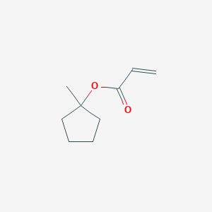 molecular formula C9H14O2 B062372 1-Methylcyclopentyl prop-2-enoate CAS No. 178889-49-1