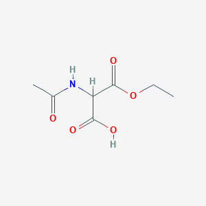 molecular formula C7H11NO5 B062384 2-Acetamido-3-ethoxy-3-oxopropanoic acid CAS No. 187868-53-7