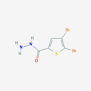 molecular formula C5H4Br2N2OS B062392 4,5-二溴噻吩-2-甲酸腙 CAS No. 171851-25-5