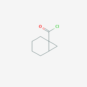 molecular formula C8H11ClO B062398 Bicyclo[4.1.0]heptane-1-carbonyl chloride CAS No. 165126-40-9