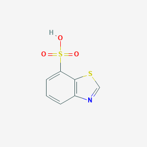 molecular formula C7H5NO3S2 B062399 1,3-Benzothiazole-7-sulfonic acid CAS No. 159555-57-4