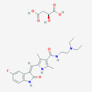 molecular formula C₂₂H₂₇FN₄O₂.C₄H₆O₅ B000624 Sunitinib malate CAS No. 341031-54-7
