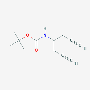 molecular formula C12H17NO2 B062414 4-(t-Butyloxycarbonylamino)hepta-1,6-diyne CAS No. 181478-03-5