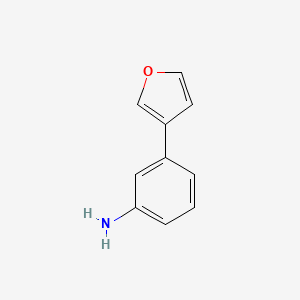 molecular formula C10H9NO B6241725 3-(呋喃-3-基)苯胺 CAS No. 936249-46-6