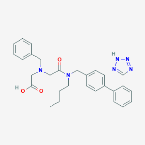 molecular formula C29H32N6O3 B062420 2-[benzyl-[2-[butyl-[[4-[2-(2H-tetrazol-5-yl)phenyl]phenyl]methyl]amino]-2-oxoethyl]amino]acetic acid CAS No. 166592-21-8