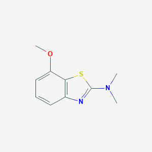 molecular formula C10H12N2OS B062426 7-methoxy-N,N-dimethylbenzo[d]thiazol-2-amine CAS No. 163299-38-5