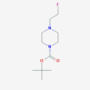 molecular formula C11H21FN2O2 B062435 叔丁基 4-(2-氟乙基)哌嗪-1-羧酸酯 CAS No. 184042-58-8