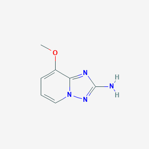 molecular formula C7H8N4O B062442 8-Methoxy-[1,2,4]triazolo[1,5-A]pyridin-2-amine CAS No. 175965-65-8