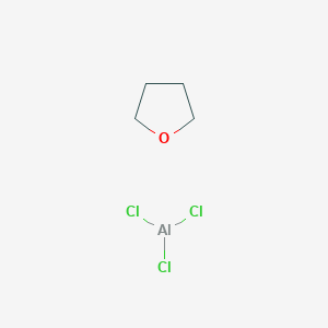 molecular formula C4H8AlCl3O B062454 Aluminum chloride THF complex CAS No. 192656-42-1