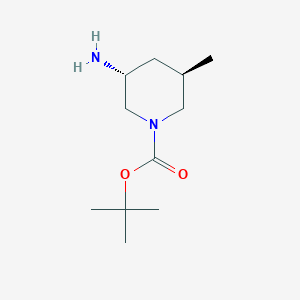 molecular formula C11H22N2O2 B6245694 Tert-butyl (3R,5R)-3-amino-5-methylpiperidine-1-carboxylate CAS No. 1932333-90-8