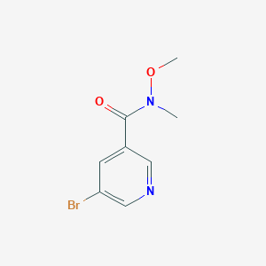 molecular formula C8H9BrN2O2 B062460 5-bromo-N-methoxy-N-methylnicotinamide CAS No. 183608-47-1