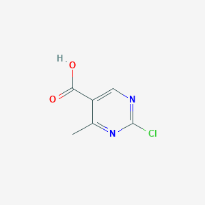 molecular formula C6H5ClN2O2 B062461 2-Chloro-4-methylpyrimidine-5-carboxylic acid CAS No. 188781-10-4