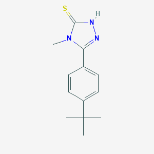 molecular formula C13H17N3S B062462 5-(4-tert-butylphenyl)-4-methyl-4H-1,2,4-triazole-3-thiol CAS No. 175276-75-2