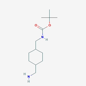 molecular formula C13H26N2O2 B062464 tert-Butyl ((trans-4-(aminomethyl)cyclohexyl)methyl)carbamate CAS No. 166168-16-7