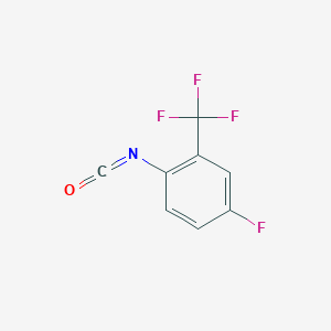 molecular formula C8H3F4NO B062466 4-Fluoro-2-(trifluoromethyl)phenyl isocyanate CAS No. 190774-54-0