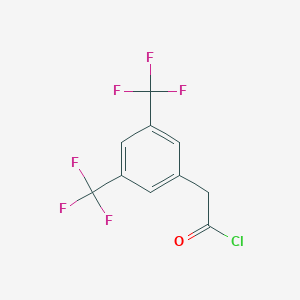 molecular formula C10H5ClF6O B062470 3,5-Bis(trifluoromethyl)phenylacetyl chloride CAS No. 174083-39-7