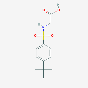molecular formula C12H17NO4S B062472 2-[(4-叔丁基苯基)磺酰氨基]乙酸 CAS No. 159855-97-7