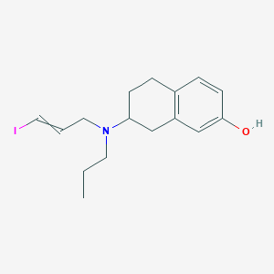 molecular formula C16H22INO.C4H4O4 B062488 7-[3-Iodoprop-2-enyl(propyl)amino]-5,6,7,8-tetrahydronaphthalen-2-ol CAS No. 159559-71-4