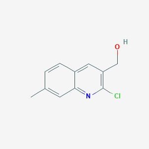 molecular formula C11H10ClNO B062493 (2-氯-7-甲基喹啉-3-基)甲醇 CAS No. 170848-22-3