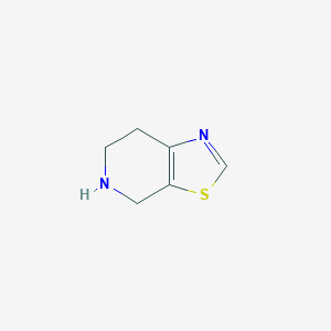 molecular formula C6H8N2S B062498 4,5,6,7-Tetrahydrothiazolo[5,4-C]pyridine CAS No. 165948-23-2