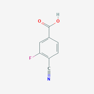 molecular formula C8H4FNO2 B062502 4-氰基-3-氟苯甲酸 CAS No. 176508-81-9