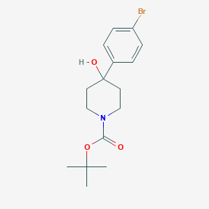 molecular formula C16H22BrNO3 B062503 1-Boc-4-(4-bromo-phenyl)-piperidin-4-ol CAS No. 163209-96-9