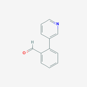 molecular formula C12H9NO B062508 2-(吡啶-3-基)苯甲醛 CAS No. 176690-44-1