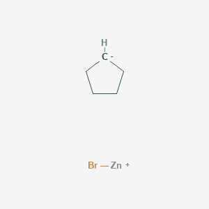 molecular formula C5H9BrZn B062513 Zinc, bromocyclopentyl- CAS No. 171860-68-7
