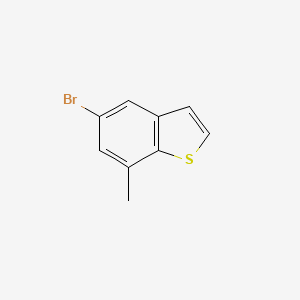 molecular formula C9H7BrS B6252016 5-Bromo-7-methylbenzo[b]thiophene CAS No. 19076-18-7
