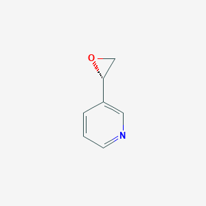 molecular formula C7H7NO B062522 3-[(2S)-oxiran-2-yl]pyridine CAS No. 174060-40-3