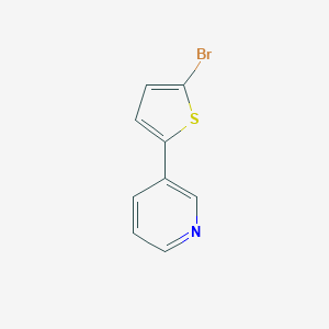 molecular formula C9H6BrNS B062525 3-(5-Bromothiophen-2-yl)pyridine CAS No. 169050-05-9