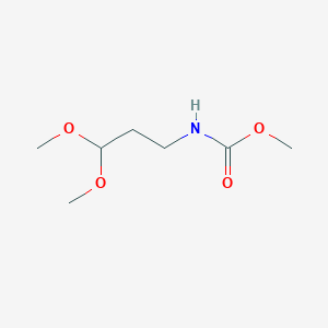molecular formula C7H15NO4 B062527 methyl N-(3,3-dimethoxypropyl)carbamate CAS No. 180387-17-1