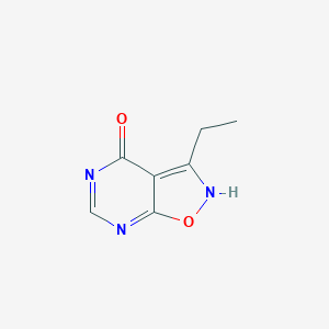 molecular formula C7H7N3O2 B062535 3-Ethylisoxazolo[5,4-d]pyrimidin-4(5H)-one CAS No. 175348-11-5