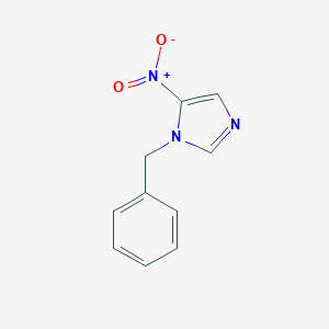 molecular formula C10H9N3O2 B062536 1-Benzyl-5-nitroimidazole CAS No. 159790-78-0