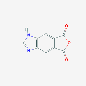 molecular formula C9H4N2O3 B062543 1H-Furo[3,4-f]benzimidazole-5,7-dione CAS No. 167993-16-0