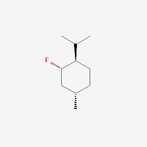molecular formula C10H19F B062548 Cyclohexane, 2-fluoro-4-methyl-1-(1-methylethyl)-, [1R-(1alpha,2beta,4beta)]-(9CI) CAS No. 168696-84-2