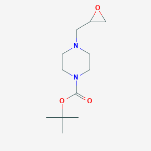molecular formula C12H22N2O3 B062561 tert-Butyl 4-(oxiran-2-ylmethyl)piperazine-1-carboxylate CAS No. 159873-06-0
